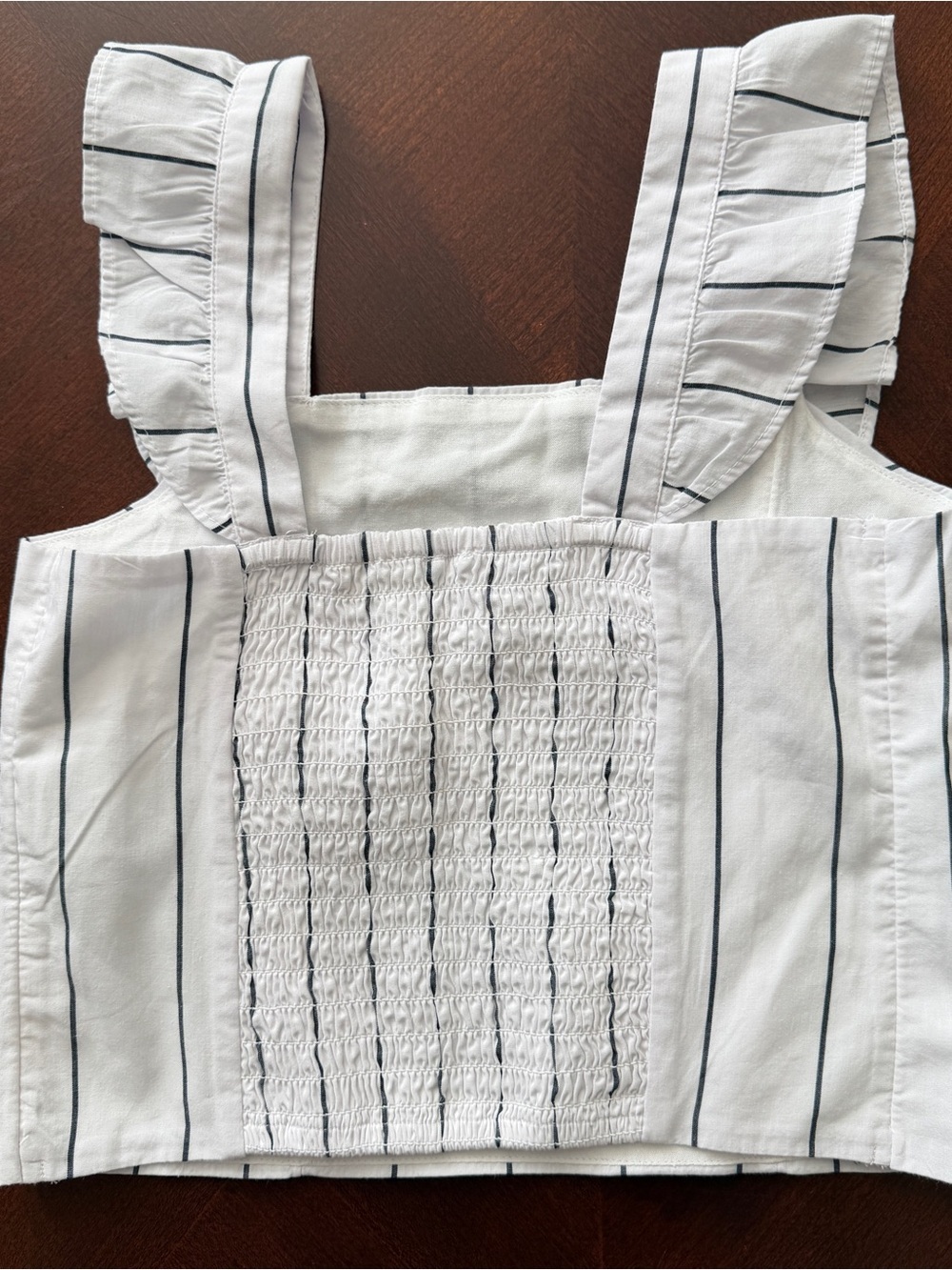 abercrombie kids Ruffle Strap Striped Tank Top Sz 9-10 - Picture 4 of 4